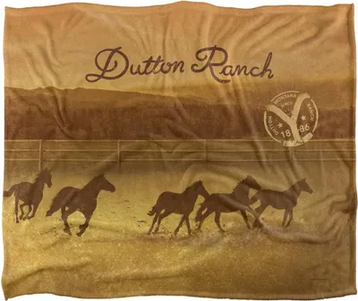 Obrázok produktu pre Yellowstone - Deka na jazdenie "Dutton Ranch", hodvábna, supermäkká TV23679 (jedna veľkosť) (farebná)