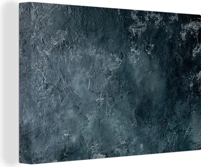 Produktbild von OneMillionCanvasses® - Leinwandbilder - 140x90 cm, Beton - Naturstein - Grau, Wandbilder Kunstdruck Wanddekoration - Foto auf Leinwand - Gemälde auf Holzrahmen