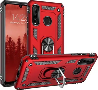 Produktbild von Armor Outdoor Handyhülle für Huawei P30 Lite Handy Panzer Case Cover Schutzhülle Farbe: Rot