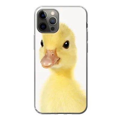 Produktbild von MuchoWow® Handyhülle Schutzhülle Hülle für iPhone 13 Pro Ente - Küken - Süß - Kinder - Mädchen - Jungen Silikon Softcase Handy Hülle - Handy-Tasche
