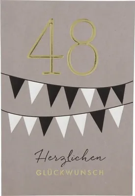 Produktbild von Depesche Zahlenkarten - Das beste Alter Sortierung : 48 Herzlichen Glückwunsch Zahlenkarte Sortierung: 48 Herzlichen Glückwunsch
