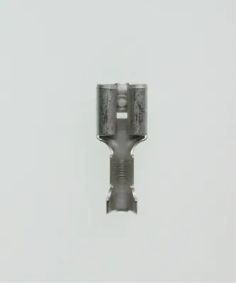 Produktbild von Flachsteckhülsen, Steckgröße 6,3 x 0,8mm unisoliert, mit Rastzunge Querschnitt 0,5mm² - 1,5mm² - 1 Stück