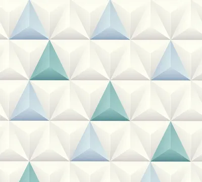 Produktbild von A.S. Création 3D Tapete Scandinavian Vliestapete blau grau weiß 10,05 m x 0,53 m