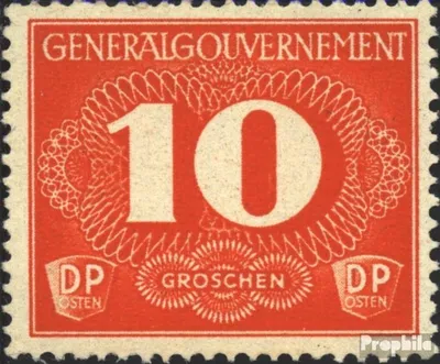 Produktbild von Briefmarken Generalgouvernement 1940 Mi Z1 postfrisch Zustellmarken