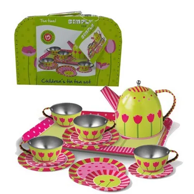 Immagine prodotto di Simply for Kids Tinnen Tulpen Theeservies in Koffer