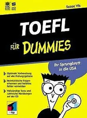 Zdjęcie produktu dla TOEFL for Dummies by Suzee Vlk Book
