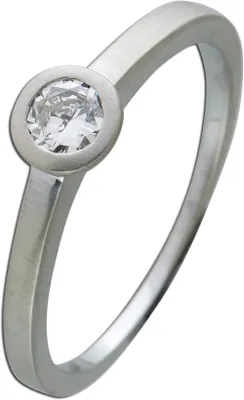 Produktbild von Platin 950 Verlobungsring Solitär Diamant 0.22ct W SI 19