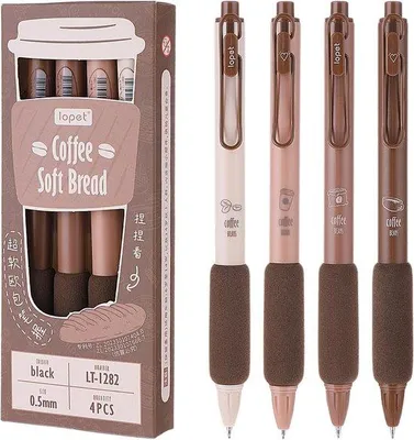 Produktbild von Famanu Stift Set - 4 Stück Schwarze Rollerball-Pens mit feiner Spitze