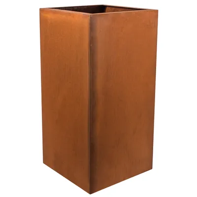 Obrázek produktu pro KÖHKO® designový květináč z cortenové oceli Viva 45 x 45 x 80 cm | Květináč v ušlechtilé patinové optice