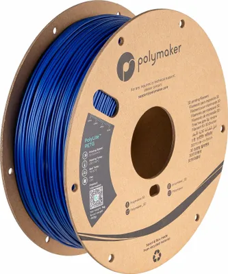Produktbild von PETG Filament 1,75mm 1kg Blau Polymaker PolyLite 3D-Druckmaterial Kunststoff