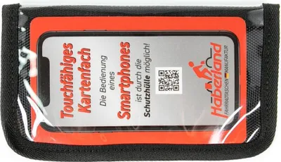 Produktbild von Haberland Kartenfach für Lenkertaschen schwarz - sichere Kartenhalterung am L...