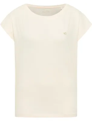 Produktbild von Mustang | Lesley Damen-T-Shirt, weiß, Baumwolle, normale Passform, Größe XL