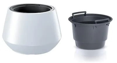 Obrázek produktu pro Květináč s vkladem HERO bílý III 43,6 cm