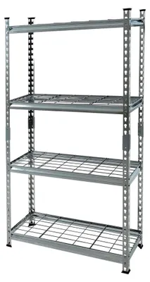 Produktbild von ESTEXO Steckregal für Lager und Werkstatt mit Gitterboden (150x75x30 cm)