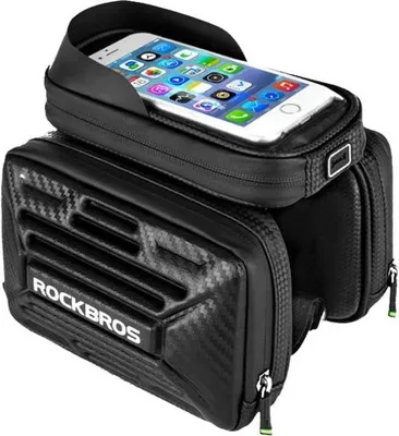 Image de Sacoche pour cadre de vélo avec étui pour téléphone jusqu'à 6,2" ROCKBROS RB.BAG008 1,5 L