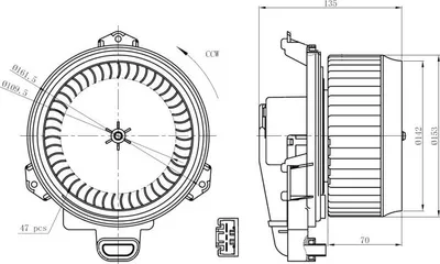 Image de NRF 34296 Ventilateur d'habitacle