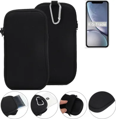Produktbild von K-S-Trade Neopren-Hülle Handy-Hülle kompatibel mit Apple iPhone XR Schutzhülle Neoprenhülle Sleeve Schutz-Hülle Gürtel Tasche Case Holster