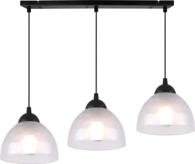 Produktbild von Hängelampe Venice 3-flammig mit opalen Glas Lampenschirmen E27
