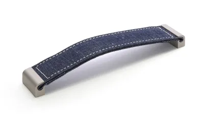 Obrázek produktu pro Rujzdesign nábytková úchytka 592.15 - povrch: riflovina + nerez, rozteč: 160 mm