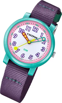 Produktbild von Calypso Kinder Analog Uhr K5811/3 Casual Textil Armbanduhr violett UK5811/3
