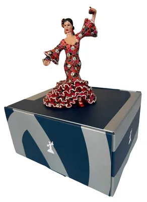 Immagine prodotto di Mosaico raffigurante ballerine di flamenco, colore rosso, 20 cm