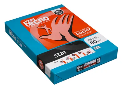 Produktbild von tecno Kopierpapier star DIN A3 80 g/qm 500 Blatt