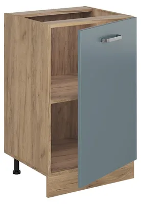 Obrázok produktu pre Kuchynská spodná skrinka Vicco R-Line Modrošedá/Dub Goldkraft 50 cm bez pracovnej dosky, Model 70385