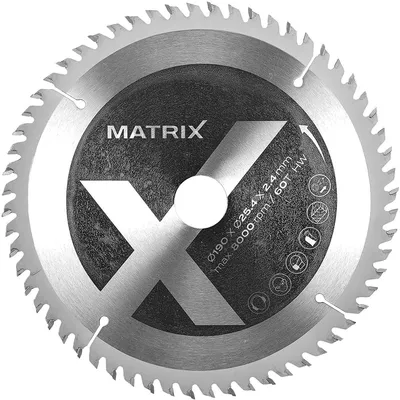 Produktbild von Matrix Sägeblatt 190 x 24,4 für Kappsäge Gehrungssäge Tauchsäge Kreissäge 60 Z