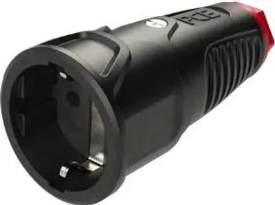 Immagine prodotto di Presa portatile in gomma 16A 2P+Z 230V IP20 nero e rosso TAURUS2 PCE 2410-SRW