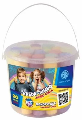 Produktbild von Kreda Jumbo Wiaderko Fun 20szt ASTRA