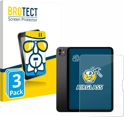 Produktbild von 3x BROTECT Schutzglas für Apple iPad Pro 11" 2024 (Display+Kamera) Schutzfolie Panzer Folie Glas Display Schutz klar