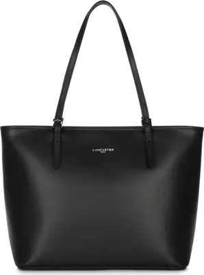 Image de Lancaster Sac cabas épaule Zippée L Smooth Noir