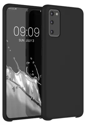 Produktbild von kwmobile Handyhülle für Samsung Galaxy S20 Hülle - Case Silikon - Kabelloses Laden - Schutzhülle Cover in Schwarz
