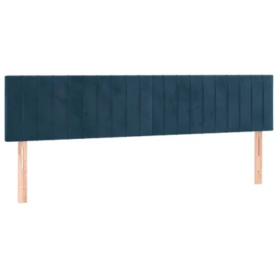 Immagine prodotto di vidaXL Testiere 2 pz. Velluto blu scuro 80x5x78/88 cm