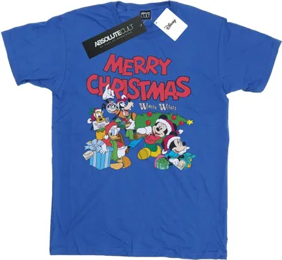 Zdjęcie produktu dla Disney – koszulka męska „Mickey Mouse And Friends Winter Wishes” BI41211 (L) (królewski błękit)