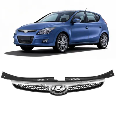 Produktbild von HERSTMOTO Kühlergrill 863512L000 863522L000, passend für HYUNDAI i30 I 2007-2011, Frontgrill, Auto-Frontgrill, Frontstoßstangenhaubengitter, Radiator