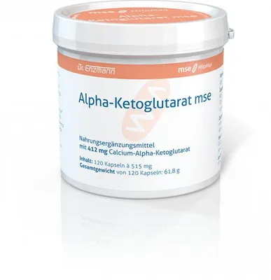 Produktbild von Dr. Enzmann Alpha-Ketoglutarat 120 Kapseln - MSE - Zellenergie Vegan