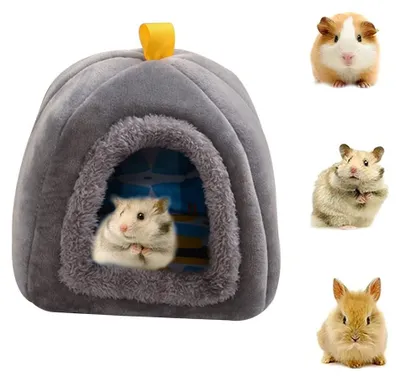 Produktbild von Kuschelbett für kleine Haustiere in Grau