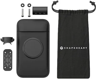 Produktbild von Shapeheart Scooter Bundle Magnetische Smartphone Halterung Für Armaturenbrett, schwarz, 2XL