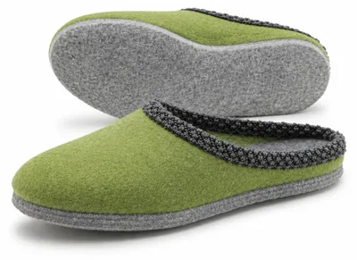 Produktbild von PANTOFFELMANN Walk-Filzpantoffel Herren Damen Filz Hausschuhe warme leichte Hauspantoffel Filzlatschen lind 43/44