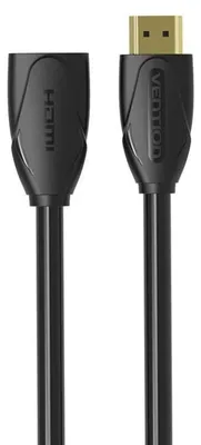 Produktbild von HDMI-Verlängerungskabel, Vention, 3 m, 4K bei 60 Hz, Schwarz