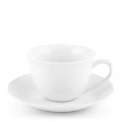 Immagine prodotto di H&H Set 6 Tazze Tè Festonato Con Piattino In Porcellana Cc 230