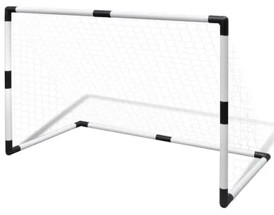 Productafbeelding van vidaXL 2-delig mini-voetbaldoelset voor kinderen, 91,5x48x61 cm