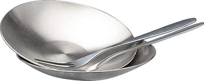 Obrázok produktu pre Malé tanieriky z nehrdzavejúcej ocele, priemer 9,8 cm, strieborné, na ovocie a dezerty