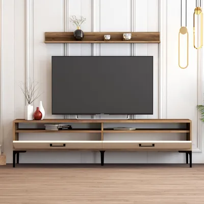 Obrázok produktu pre Skye Decor, TV stolík/ skrinka - Ista (orech + krém)