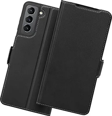 Obrázok produktu pre Flipové puzdro pre SAMSUNG GALAXY S21 FE 5G ČiernePolyuretánkožené puzdro SM-G990B