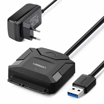 Produktbild von Adaptér pevného disku Ugreen HDD SSD USB 3.0 - SATA čierny (20611)