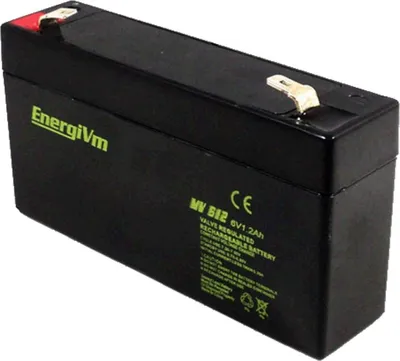 Produktbild von Blei (Pb) Batterie 6V 1,2 Ah - EnergiVM MV612