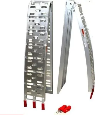 Image de 2 pièces rampe d'accès a 340 kg 06142 Rampe d'accès ALU RAMPE - total 680kg C