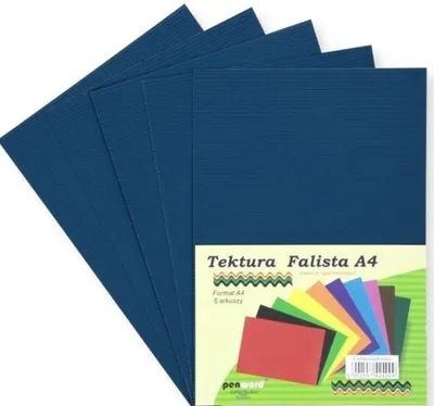 Produktbild von Tektura A4 falista ciemnoniebieska 5szt